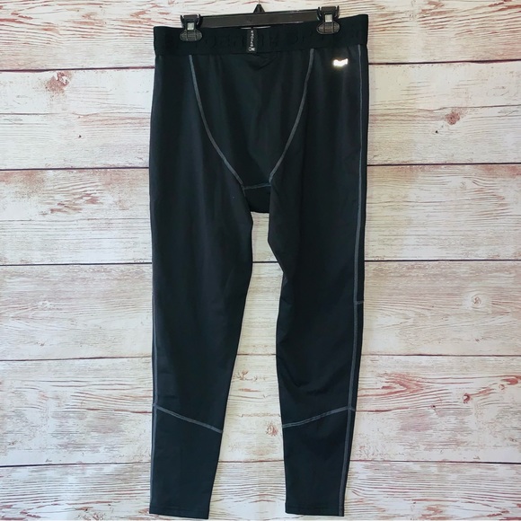 🔥 NWT Spyder Men’s Active ProWeb Leggings Base Layer Pants Compression Black - Picture 5 of 7